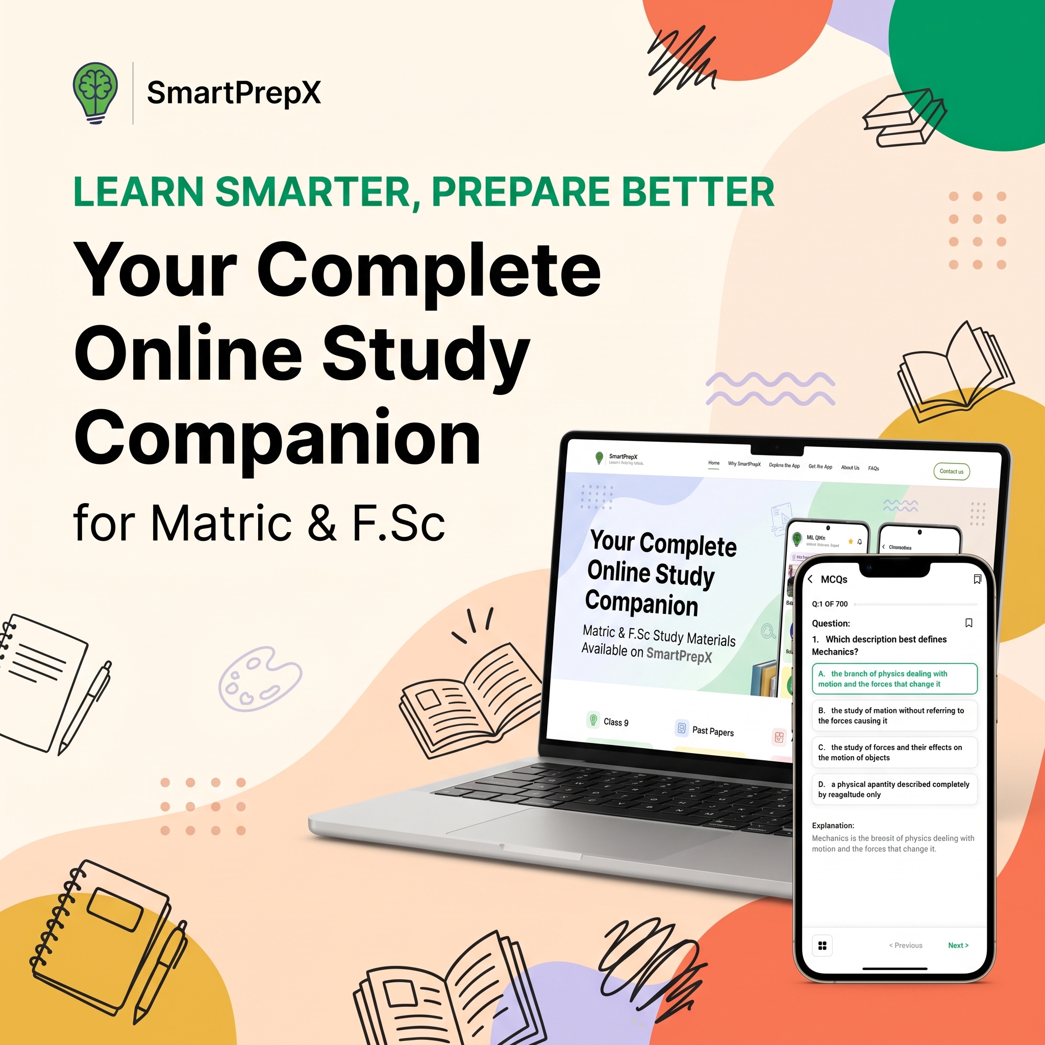 Student learning smarter and preparing effectively with SmartPrepX