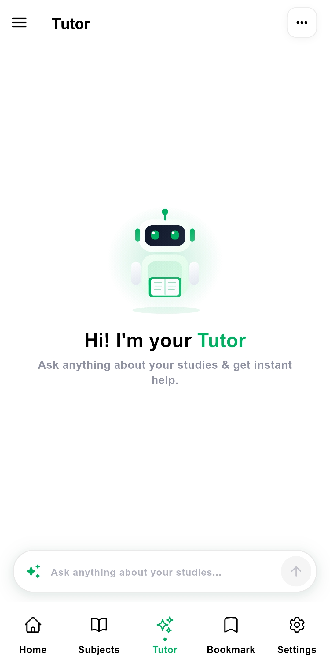 SmartPrepX AI tutor screen