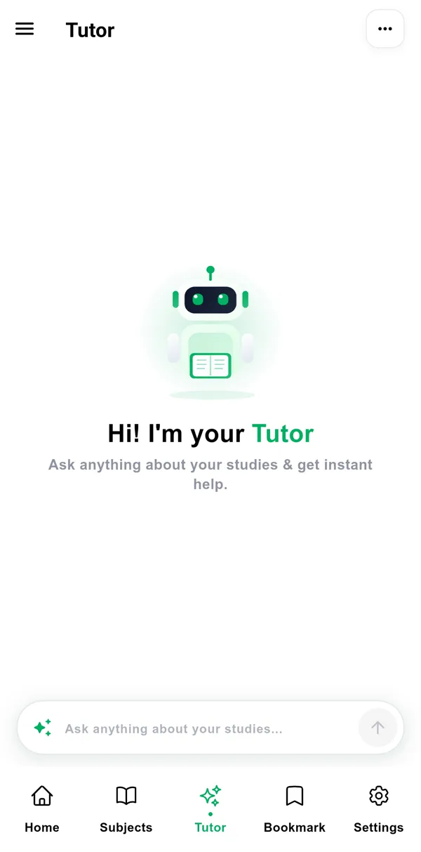 SmartPrepX AI tutor screen