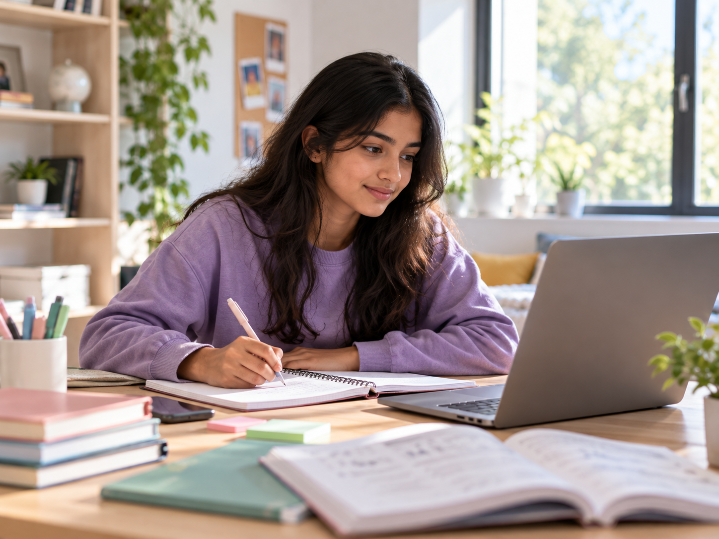 Learner planning a focused SmartPrepX study session
